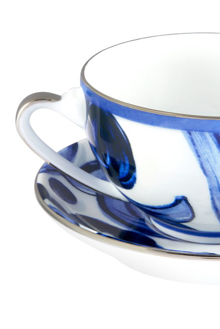 Blu Mediterraneo Tea Cup & Saucer Set